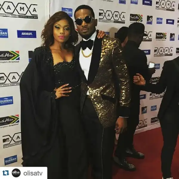 Bonang Matheba Who Kissed D-Banj On MAMAs Award Ground, Says‘I Was Nervous Kissing D’Banj Publicly’[See Photo Of Shared Kiss]